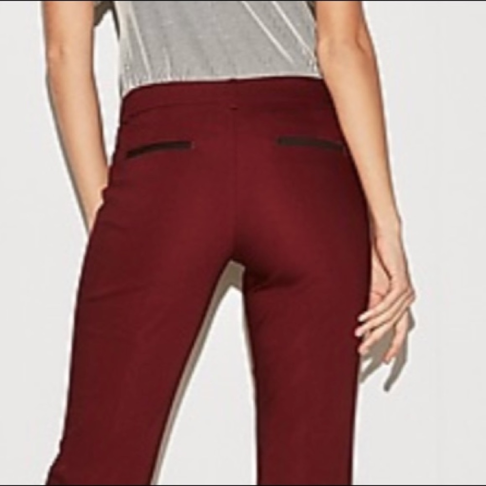 Express Low Rise Piped Barely Boot Editor Pant - image 2